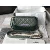 Replica Chanel Gabrielle Clutch With Chain A94505 Metallic Silver 2
