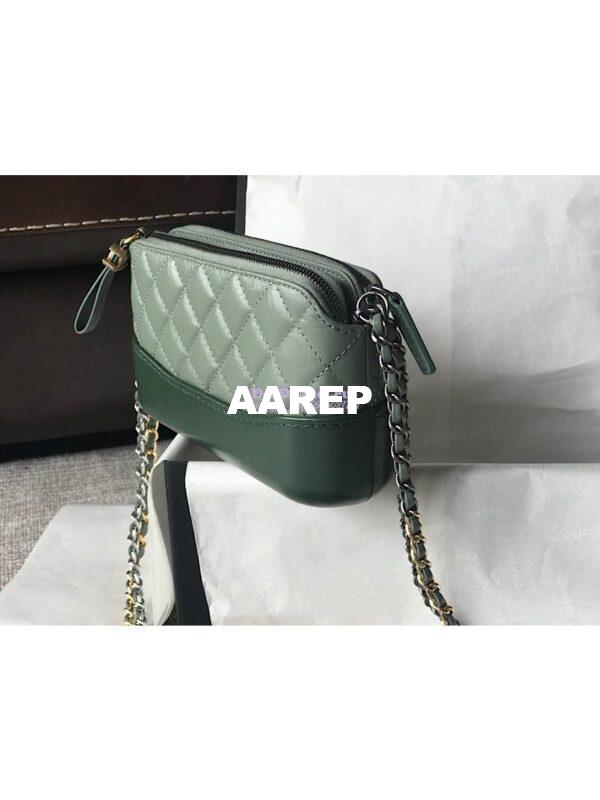 Replica Chanel Gabrielle Clutch With Chain A94505 Matcha Green 8