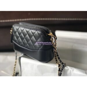 Replica Chanel Gabrielle Clutch With Chain A94505 Black 2
