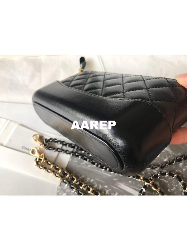 Replica Chanel Gabrielle Clutch With Chain A94505 Black 10