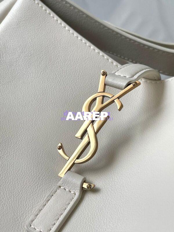 Replica YSL Saint Laurent Le 5 À 7 Supple Small In Grained Leather 713938 Blanc 4