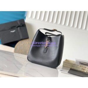 Replica YSL Saint Laurent Le 5 À 7 Supple Small In Grained Leather 713938 Black