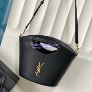 Replica YSL Saint Laurent Celia Smooth Leather Mini Tote Bag 7910690 Black