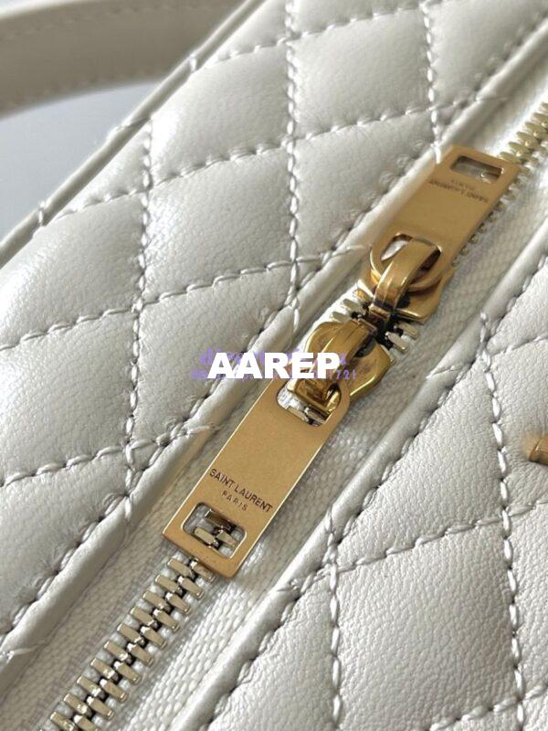 Replica Saint Laurent YSL Gaby Vanity Bag In Lambskin 7667311 Blanc 8