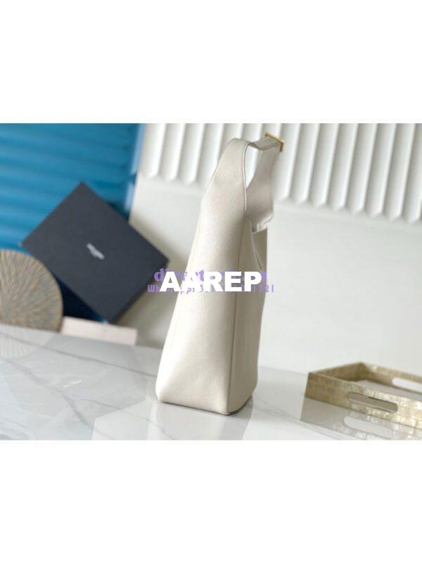 Replica YSL Saint Laurent Le 5 À 7 Supple Large In Grained Leather 753837 Blanc 5