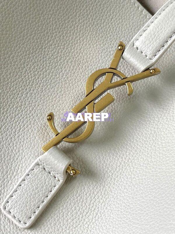 Replica YSL Saint Laurent Le 5 À 7 Supple Large In Grained Leather 753837 Blanc 6