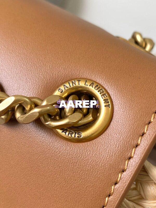 Replica YSL Saint Laurent Mini Manon In Raffia Naturel And Brick 774269 6