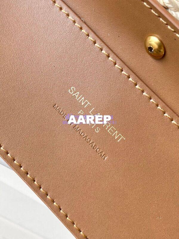 Replica YSL Saint Laurent Mini Manon In Raffia Naturel And Brick 774269 9