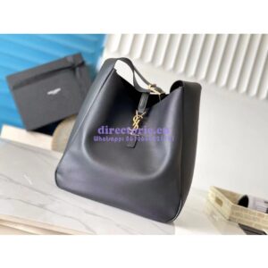 Replica YSL Saint Laurent Le 5 À 7 Supple Large In Grained Leather 753837 Black