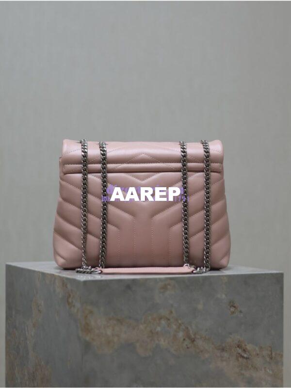 Replica Yves Saint Laurent YSL Loulou Small In Matelassé “Y” Leather 494699 Light Pink 15