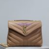 Replica YSL Saint Laurent Medium Loulou Bag In "Y" Matelassé Leather 459749 Caramel 2