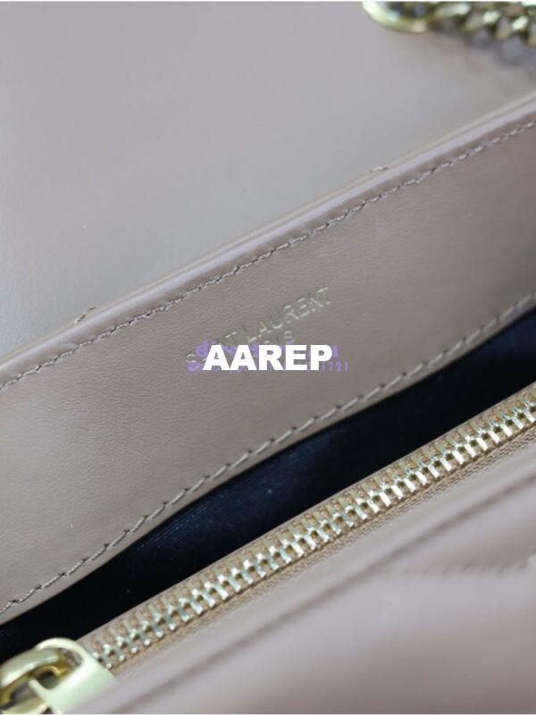 Replica Yves Saint Laurent YSL Loulou Small In Matelassé “Y” Leather 494699 Caramel 11