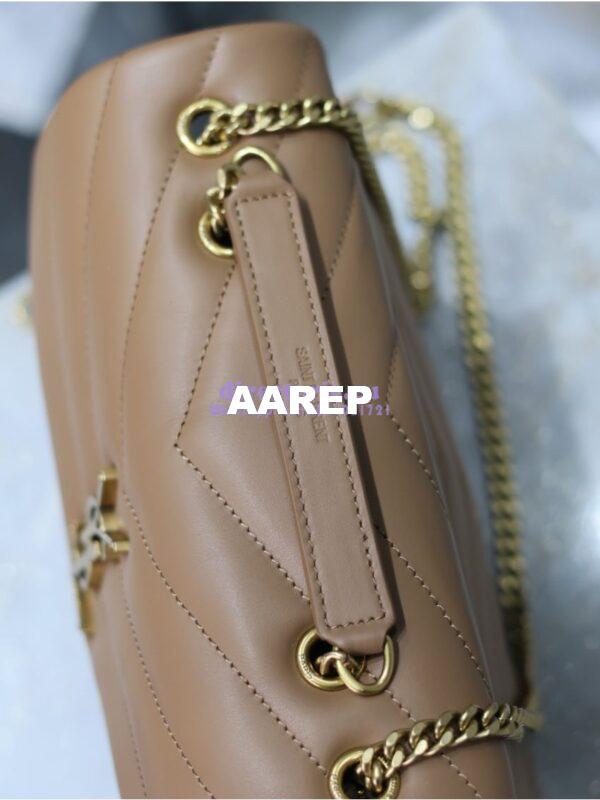 Replica Yves Saint Laurent YSL Loulou Small In Matelassé “Y” Leather 494699 Caramel 13