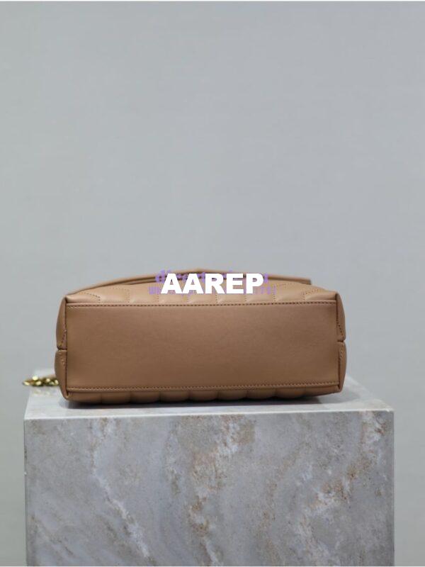 Replica Yves Saint Laurent YSL Loulou Small In Matelassé “Y” Leather 494699 Caramel 16