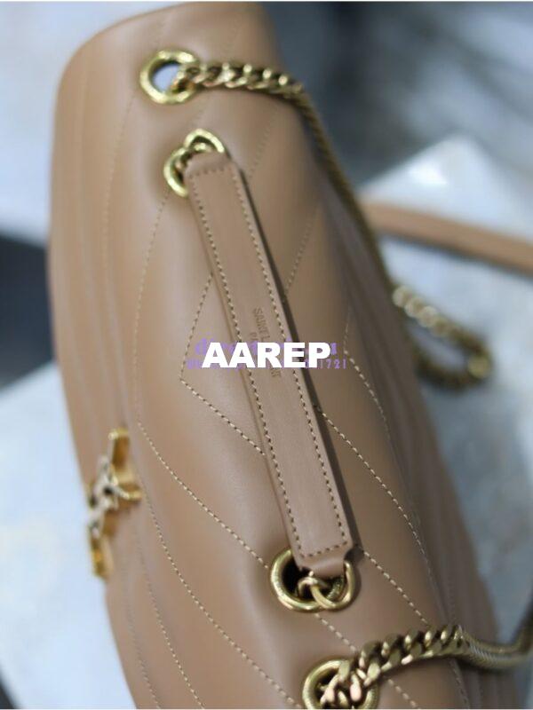 Replica YSL Saint Laurent Medium Loulou Bag In "Y" Matelassé Leather 459749 Caramel 11