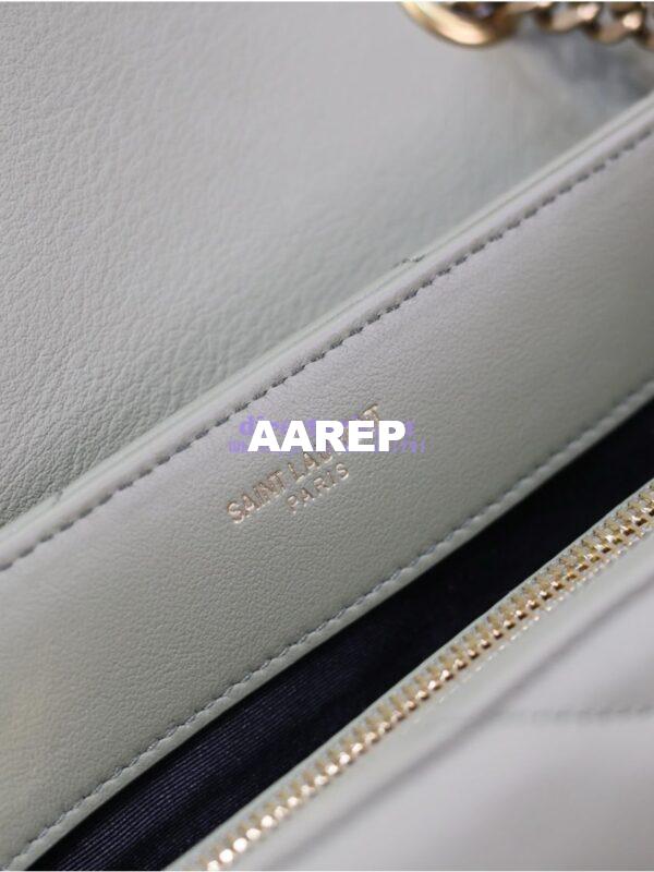 Replica YSL Saint Laurent Medium Loulou Bag In "Y" Matelassé Leather 459749 Avocado 14