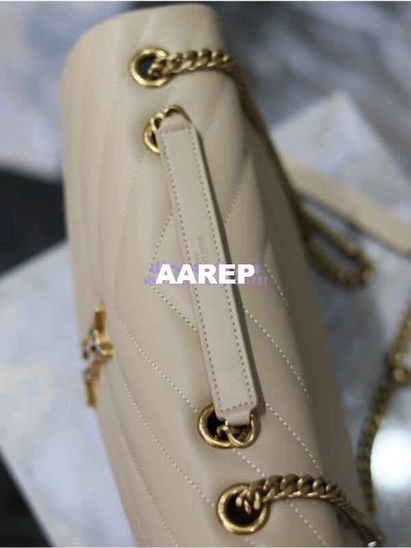 Replica YSL Saint Laurent Medium Loulou Bag In "Y" Matelassé Leather 459749 Beige 8