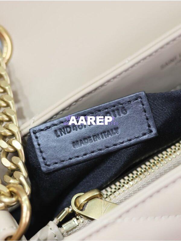 Replica YSL Saint Laurent Medium Loulou Bag In "Y" Matelassé Leather 459749 Beige 10
