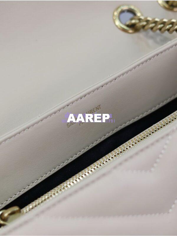 Replica YSL Saint Laurent Medium Loulou Bag In "Y" Matelassé Leather 459749 Beige 13