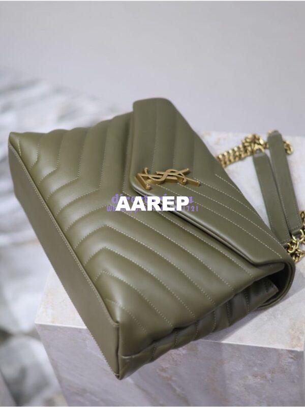 Replica YSL Saint Laurent Medium Loulou Bag In "Y" Matelassé Leather 459749 Light Musk 7