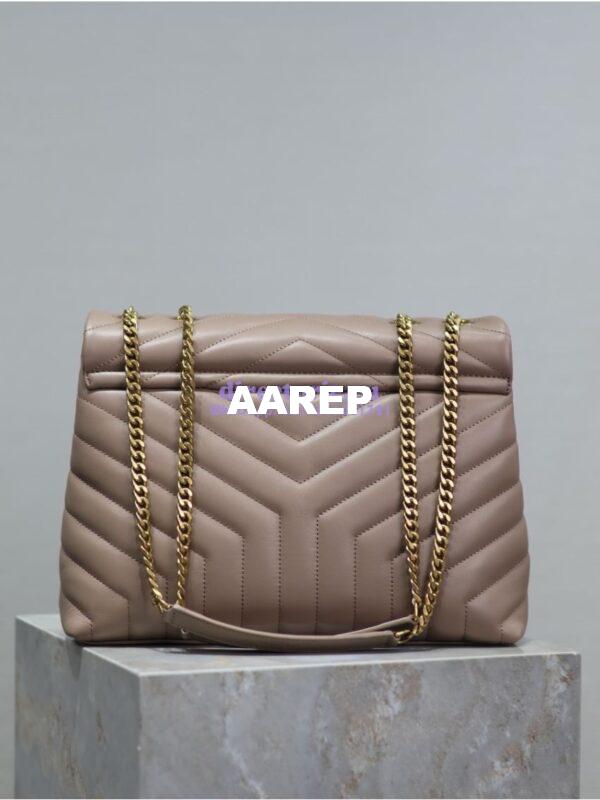 Replica YSL Saint Laurent Medium Loulou Bag In "Y" Matelassé Leather 459749 Powder Pink 20