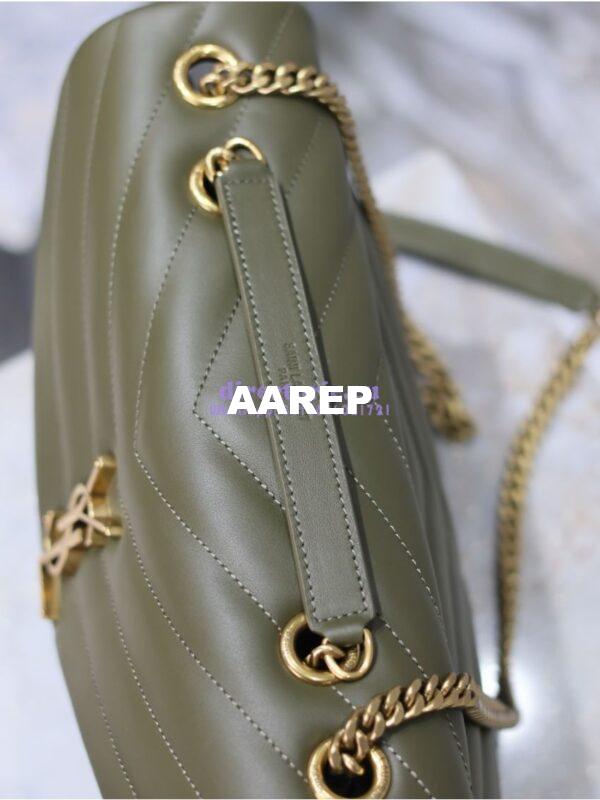 Replica YSL Saint Laurent Medium Loulou Bag In "Y" Matelassé Leather 459749 Light Musk 13