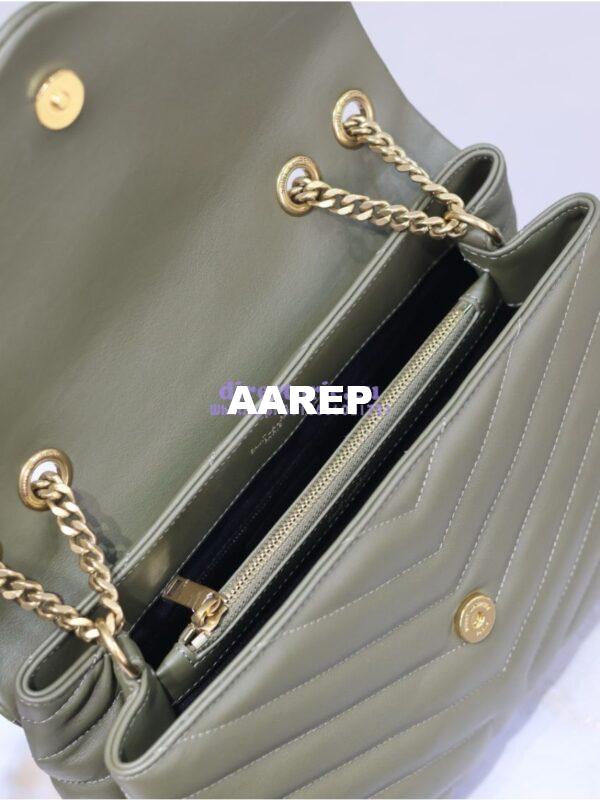 Replica YSL Saint Laurent Medium Loulou Bag In "Y" Matelassé Leather 459749 Light Musk 16