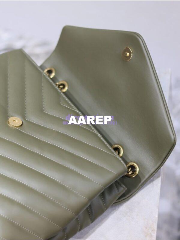 Replica YSL Saint Laurent Medium Loulou Bag In "Y" Matelassé Leather 459749 Light Musk 17