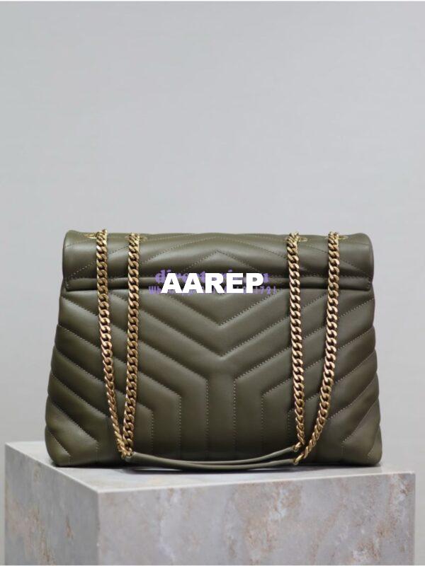 Replica YSL Saint Laurent Medium Loulou Bag In "Y" Matelassé Leather 459749 Light Musk 19