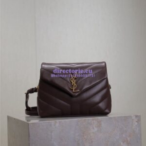 Replica Yves Saint Laurent YSL Loulou Toy Bag In Matelassé "Y" Leather 467072 coffee