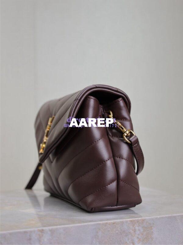 Replica Yves Saint Laurent YSL Loulou Toy Bag In Matelassé "Y" Leather 467072 coffee 4