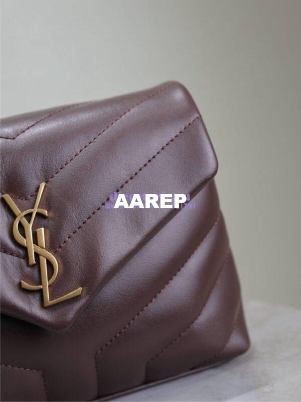 Replica Yves Saint Laurent YSL Loulou Toy Bag In Matelassé "Y" Leather 467072 coffee 5