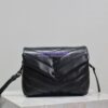 Replica Yves Saint Laurent YSL Loulou Toy Bag In Matelassé "Y" Leather 467072 coffee