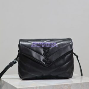 Replica Yves Saint Laurent YSL Loulou Toy Bag In Matelassé "Y" Leather 467072 All Black