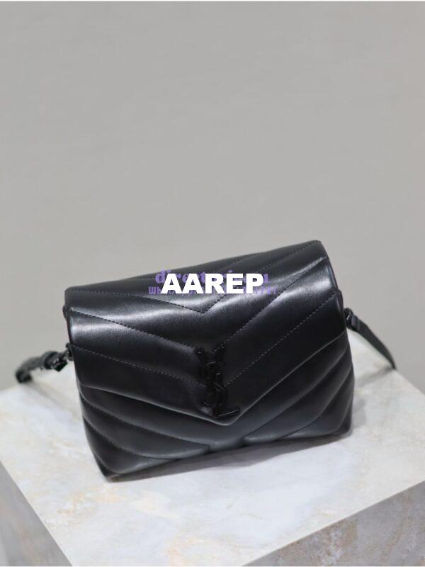 Replica Yves Saint Laurent YSL Loulou Toy Bag In Matelassé "Y" Leather 467072 All Black 4