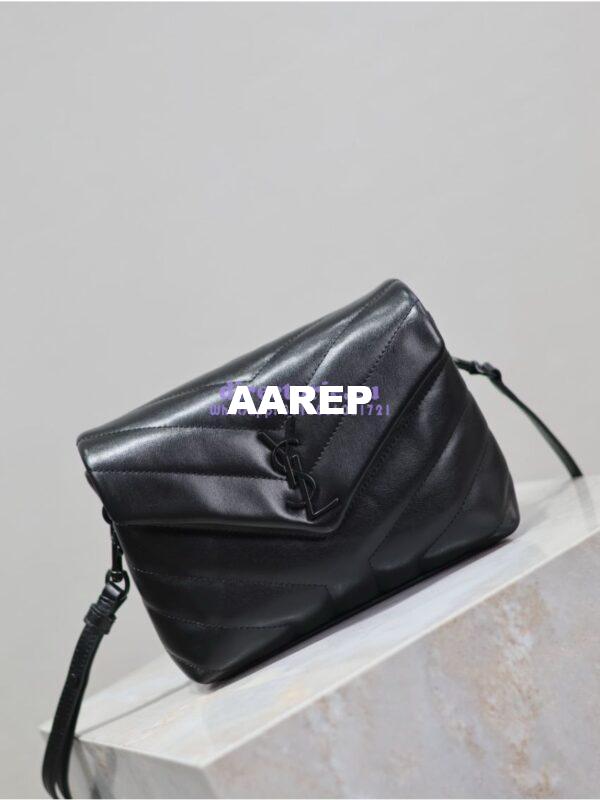 Replica Yves Saint Laurent YSL Loulou Toy Bag In Matelassé "Y" Leather 467072 All Black 5