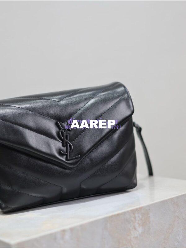 Replica Yves Saint Laurent YSL Loulou Toy Bag In Matelassé "Y" Leather 467072 All Black 6