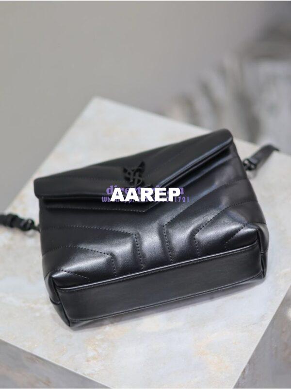 Replica Yves Saint Laurent YSL Loulou Toy Bag In Matelassé "Y" Leather 467072 All Black 9