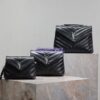 Replica Yves Saint Laurent YSL Loulou Toy Bag In Matelassé "Y" Leather 467072 Black 2