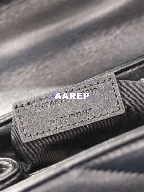 Replica Yves Saint Laurent YSL Loulou Toy Bag In Matelassé "Y" Leather 467072 Black Silver Hardware 13