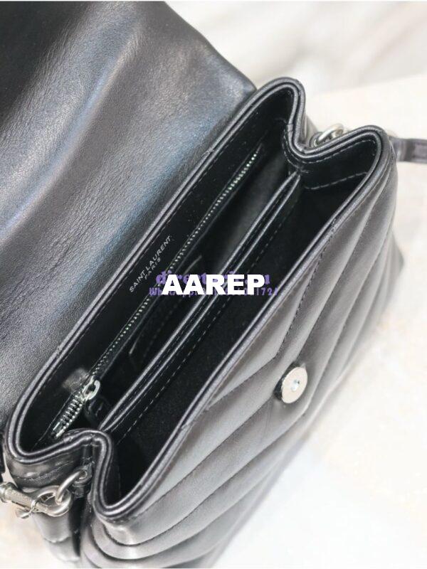 Replica Yves Saint Laurent YSL Loulou Toy Bag In Matelassé "Y" Leather 467072 Black Silver Hardware 14
