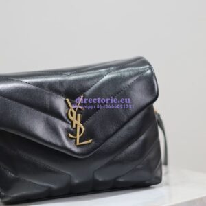 Replica Yves Saint Laurent YSL Loulou Toy Bag In Matelassé "Y" Leather 467072 Black 2