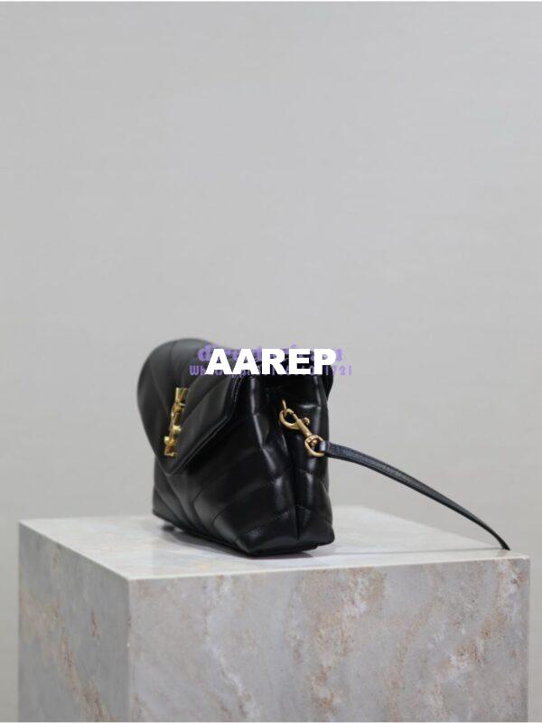 Replica Yves Saint Laurent YSL Loulou Toy Bag In Matelassé "Y" Leather 467072 Black 5