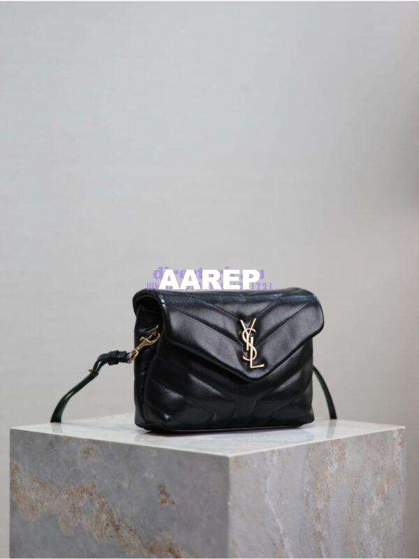 Replica Yves Saint Laurent YSL Loulou Toy Bag In Matelassé "Y" Leather 467072 Black 6