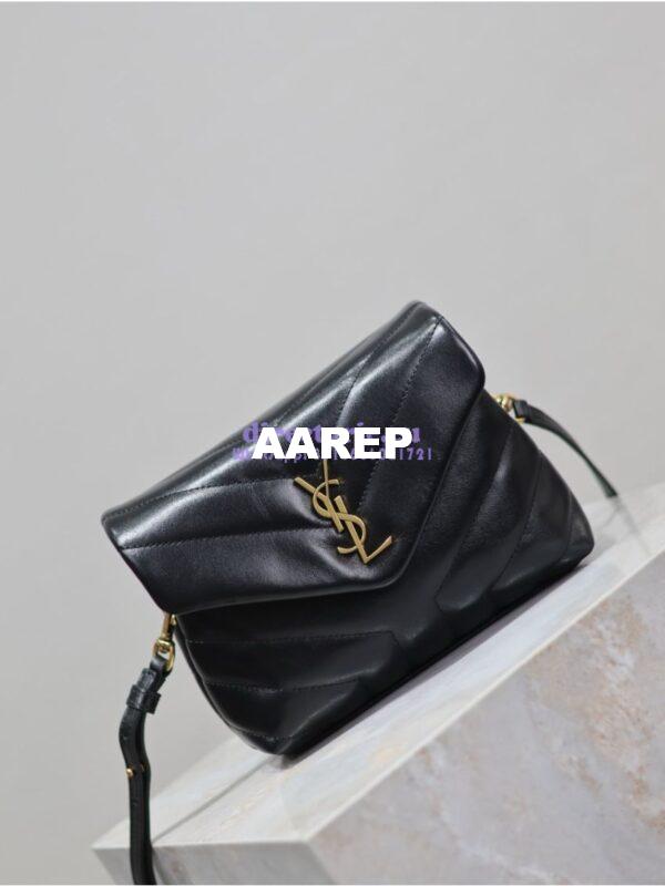 Replica Yves Saint Laurent YSL Loulou Toy Bag In Matelassé "Y" Leather 467072 Black 7