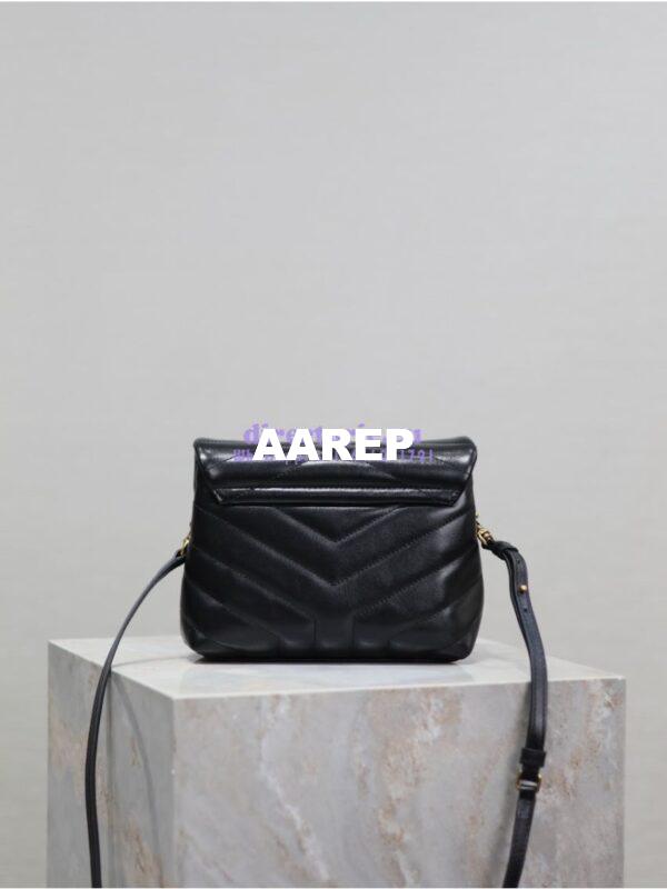 Replica Yves Saint Laurent YSL Loulou Toy Bag In Matelassé "Y" Leather 467072 Black 9