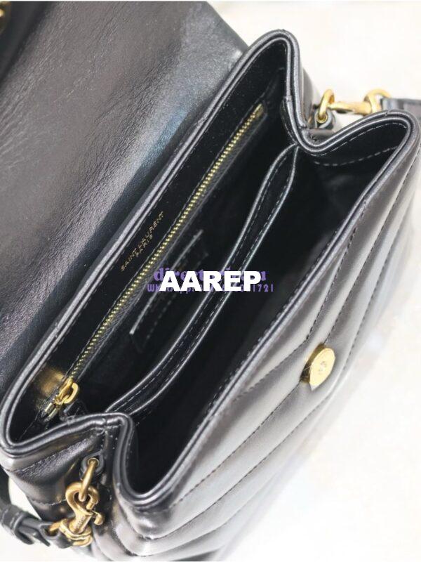 Replica Yves Saint Laurent YSL Loulou Toy Bag In Matelassé "Y" Leather 467072 Black 10