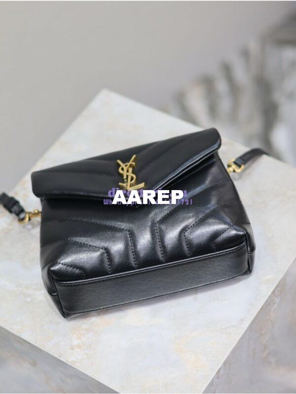 Replica Yves Saint Laurent YSL Loulou Toy Bag In Matelassé "Y" Leather 467072 Black 11