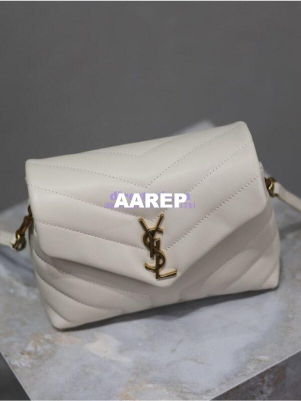 Replica Yves Saint Laurent YSL Loulou Toy Bag In Matelassé "Y" Leather 467072 Blanc 5