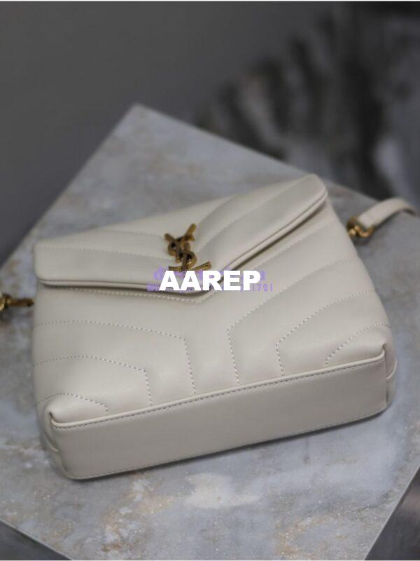 Replica Yves Saint Laurent YSL Loulou Toy Bag In Matelassé "Y" Leather 467072 Blanc 11